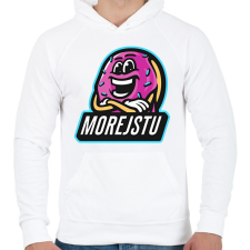 PRINTFASHION Morejstu - Férfi kapucnis pulóver - Fehér férfi pulóver, kardigán