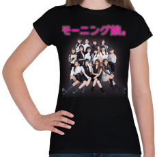 PRINTFASHION Morning Musume J-POP - Női póló - Fekete