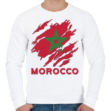 PRINTFASHION Morocco Marokkó - Férfi pulóver - Fehér férfi pulóver, kardigán