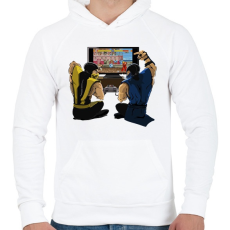 PRINTFASHION Mortal Kombat - Férfi kapucnis pulóver - Fehér