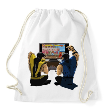 PRINTFASHION Mortal Kombat - Sportzsák, Tornazsák - Fehér tornazsák