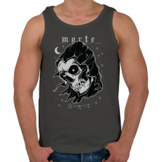 PRINTFASHION Morte - Férfi atléta - Sötétszürke