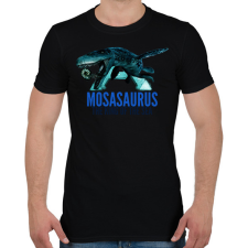PRINTFASHION MOSASAURUS - Férfi póló - Fekete férfi póló