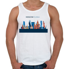 PRINTFASHION Moscow - Férfi atléta - Fehér