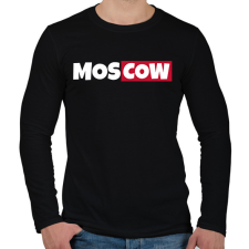 PRINTFASHION MOSCOW - Férfi hosszú ujjú póló - Fekete férfi póló