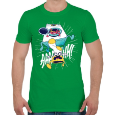 PRINTFASHION Mosógép vs. Zokni - Férfi póló - Zöld férfi póló