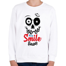 PRINTFASHION Mosolyogj - Gyerek pulóver - Fehér gyerek pulóver, kardigán