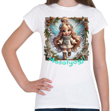 PRINTFASHION Mosolyogj! - Női póló - Fehér női póló