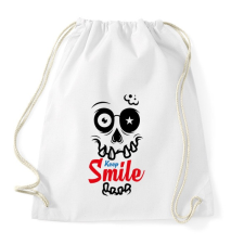 PRINTFASHION Mosolyogj - Sportzsák, Tornazsák - Fehér tornazsák