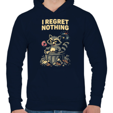 PRINTFASHION Mosómedve - Férfi kapucnis pulóver - Sötétkék