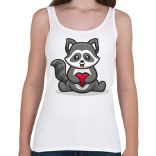 PRINTFASHION mosómedve - Női atléta - Fehér női trikó