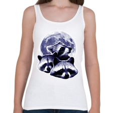 PRINTFASHION Mosómedvék - Női atléta - Fehér női trikó