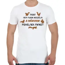 PRINTFASHION Most nem tudok beszélni - Férfi póló - Fehér férfi póló