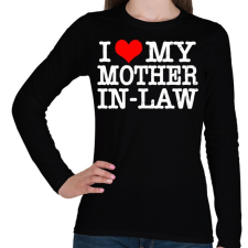 PRINTFASHION Mother in-law - Női hosszú ujjú póló - Fekete női póló