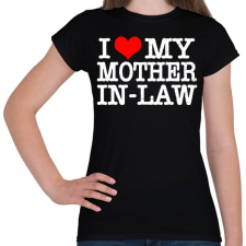 PRINTFASHION Mother in-law - Női póló - Fekete női póló