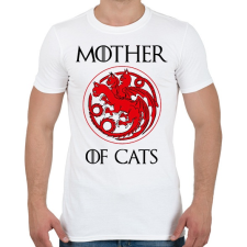 PRINTFASHION Mother of Cats - Férfi póló - Fehér férfi póló