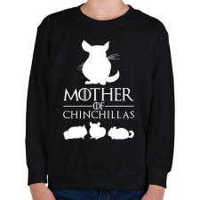 PRINTFASHION Mother of Chinchillas - Gyerek pulóver - Fekete gyerek pulóver, kardigán