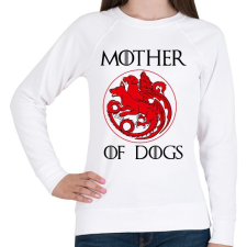 PRINTFASHION Mother of Dogs - Női pulóver - Fehér női pulóver, kardigán