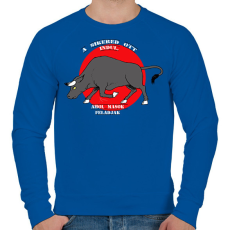 PRINTFASHION Motiváció - Férfi pulóver - Királykék