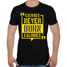 PRINTFASHION Motivációs felirat edzéshez - Férfi póló - Fekete férfi póló