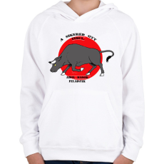 PRINTFASHION Motivation - Gyerek kapucnis pulóver - Fehér