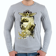 PRINTFASHION MOTOCLUB - Férfi hosszú ujjú póló - Sport szürke férfi póló