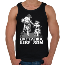 PRINTFASHION Motocross Family - Férfi atléta - Fekete atléta, trikó