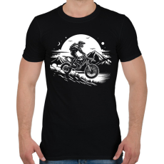 PRINTFASHION motocross - Férfi póló - Fekete