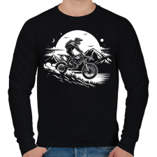 PRINTFASHION motocross - Férfi pulóver - Fekete férfi pulóver, kardigán