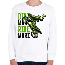 PRINTFASHION Motocross - Gyerek pulóver - Fehér