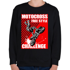 PRINTFASHION Motocross - Gyerek pulóver - Fekete gyerek pulóver, kardigán