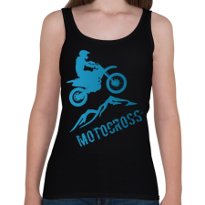 PRINTFASHION Motocross  - Női atléta - Fekete női trikó
