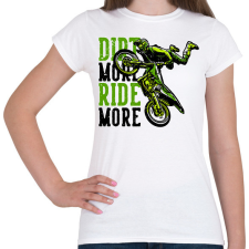 PRINTFASHION Motocross - Női póló - Fehér női póló