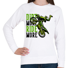 PRINTFASHION Motocross - Női pulóver - Fehér női pulóver, kardigán