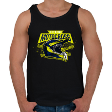 PRINTFASHION Motocross sisak - Férfi atléta - Fekete