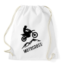 PRINTFASHION Motocross - Sportzsák, Tornazsák - Fehér tornazsák