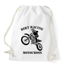 PRINTFASHION MOTOCROSS - Sportzsák, Tornazsák - Fehér tornazsák