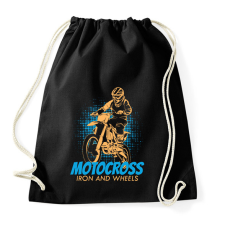 PRINTFASHION Motocross  - Sportzsák, Tornazsák - Fekete tornazsák