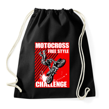PRINTFASHION Motocross - Sportzsák, Tornazsák - Fekete tornazsák