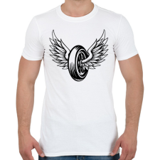 PRINTFASHION motor - Férfi póló - Fehér férfi póló