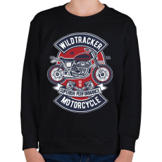 PRINTFASHION motor - Gyerek pulóver - Fekete