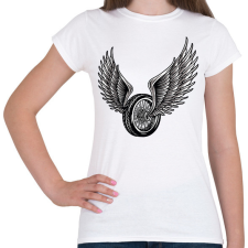 PRINTFASHION Motor kerék - Női póló - Fehér női póló