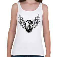 PRINTFASHION motor - Női atléta - Fehér női trikó