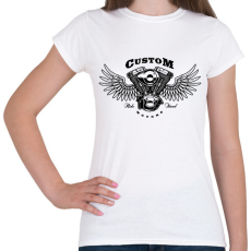 PRINTFASHION motor - Női póló - Fehér