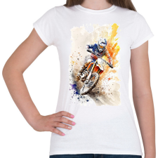 PRINTFASHION Motor  - Női póló - Fehér női póló