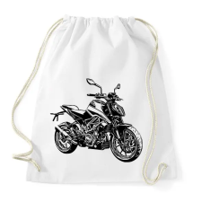 PRINTFASHION motor - Sportzsák, Tornazsák - Fehér tornazsák