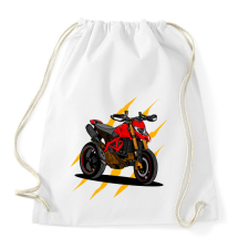 PRINTFASHION Motor  - Sportzsák, Tornazsák - Fehér tornazsák