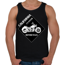 PRINTFASHION motorcycle  - Férfi atléta - Fekete