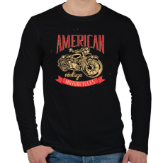 PRINTFASHION Motorcycle  - Férfi hosszú ujjú póló - Fekete