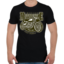 PRINTFASHION Motorcycle  - Férfi póló - Fekete férfi póló